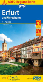 Fahrradkarte Erfurt ADFC Regionalkarte Coverbild 2018